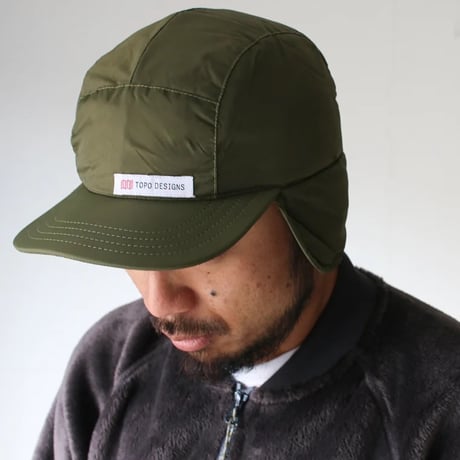 TOPO DESIGNS PUFFER CAP Olive