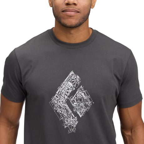 BLACK DIAMOND ENGINEERED DIAMOND TEE Anthracite