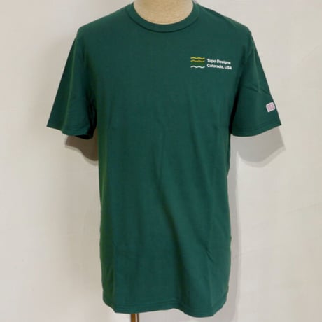 TOPO DESIGNS STRATA MAP TEE - MEN'S Forest
