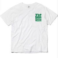 THE RANCH GYM LOGO T-SHIRT GARMENT DYE White/Rain Forest