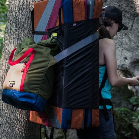 ORGANIC CLIMBING Boulder Roll Tote Duck Hunter x Blaze