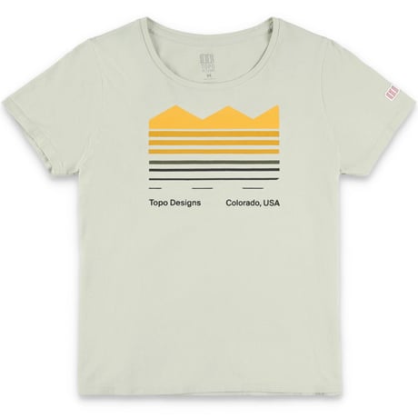 TOPO DESIGNS STRATA MAP TEE - WOMEN'S Light Mint