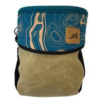 MAD ROCK HANGER BOLT CHALK BAG TOPO Design Teal