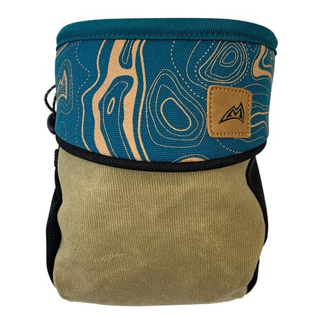 MAD ROCK HANGER BOLT CHALK BAG TOPO Design Teal