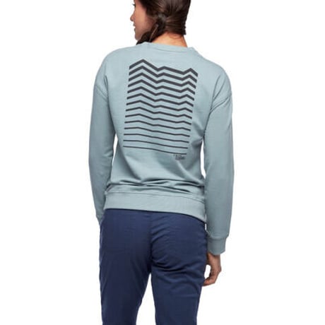BLACK DIAMOND RIDGE LOGO CREW WOMENS Bordeaux