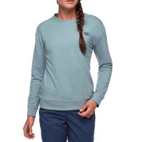 BLACK DIAMOND  RIDGE LOGO CREW  WOMENS Navy