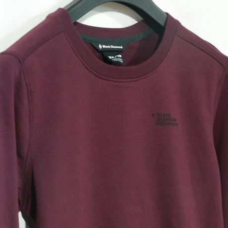 BLACK DIAMOND RIDGE LOGO CREW WOMENS Bordeaux