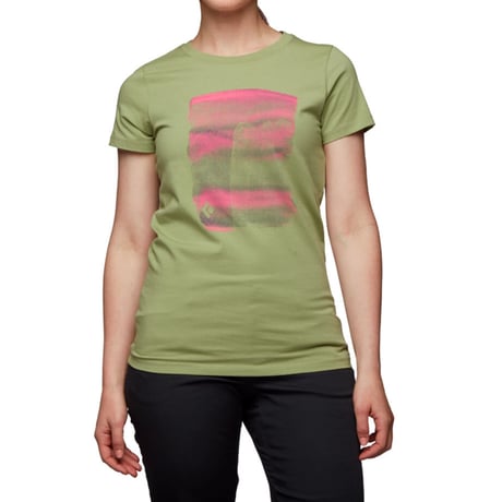BLACK DIAMOND BIG WALL TEE  - WOMEN'S Green tea