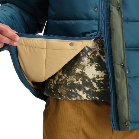 TOPO DESIGNS RETRO RIDGE PUFFER JACKET Beetle/Loganberry