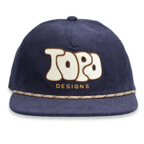 TOPO DESIGNS CORDUROY TRUCKER HAT - BUBBLE TOPO Navy