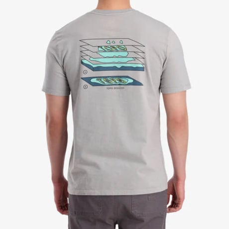 TOPO DESIGNS GEOGRAPHIC TEE - MEN'S Grey