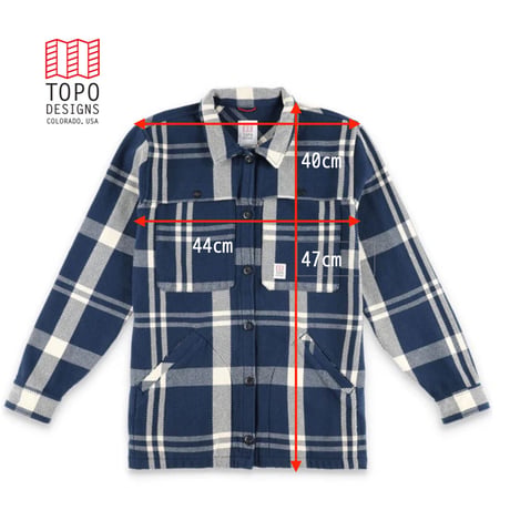 TOPO DESIGNS MOUNTAIN SHIRT JACKET - WOMEN'S Brown / Natural Plaid