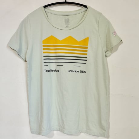TOPO DESIGNS STRATA MAP TEE - WOMEN'S Light Mint