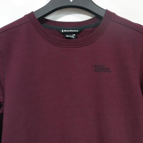 BLACK DIAMOND RIDGE LOGO CREW WOMENS Bordeaux