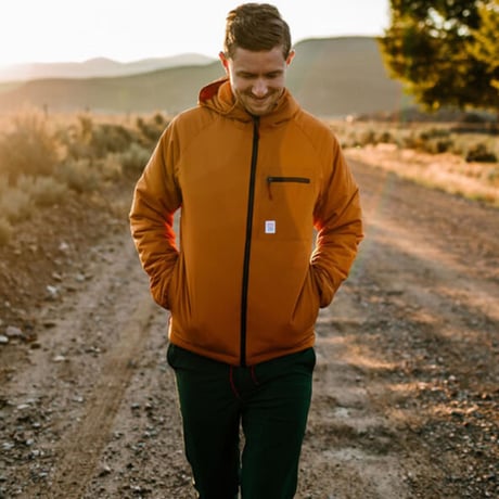 TOPO DESIGNS PUFFER HOODIE Clay