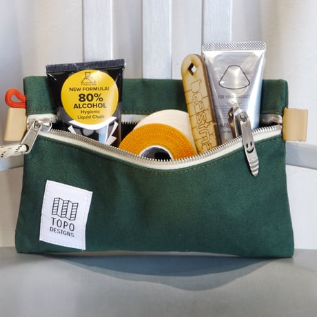 TOPO DESIGNS ACCESSORY BAG-S  Canvas Forest
