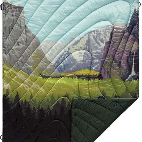RUMPL ORIGINAL PUFFY BLANKET Rocky Mountains