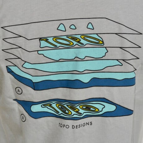 TOPO DESIGNS GEOGRAPHIC TEE - MEN'S Grey