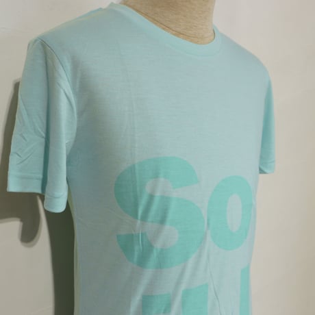 SOILL  STACKED LOGO TEE Seaform