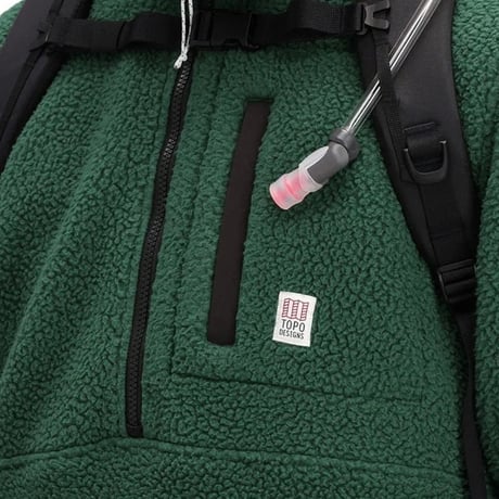 TOPO DESIGNS MOUNTAIN FLEECE PULLOVER - MEN'S Forest