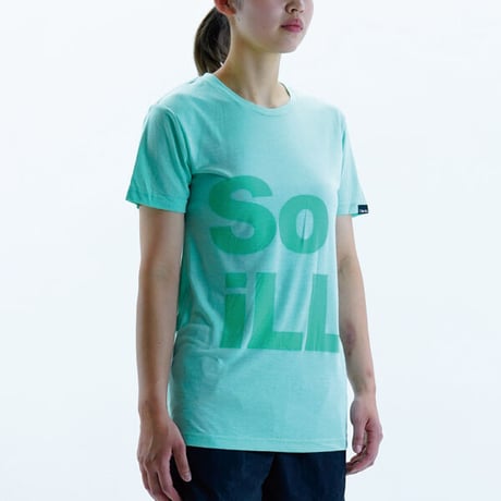SOILL  STACKED LOGO TEE Seaform