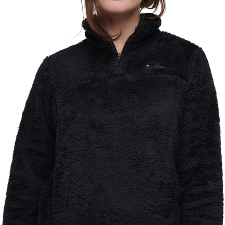 BLACK DIAMOND ROADIE QUARTER ZIP FLEECE - WOMEN'S  Black
