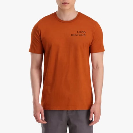 TOPO DESIGNS CAMP LOGO TEE - MEN'S Clay