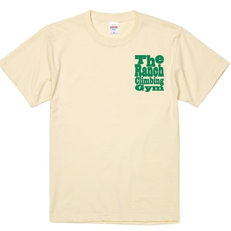 THE RANCH GYM LOGO T-SHIRT UA5001 Ivory/Forest Green