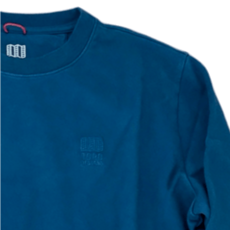 TOPO DESIGNS MEN'S DIRT CREW Pond Blue
