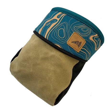 MAD ROCK HANGER BOLT CHALK BAG TOPO Design Teal
