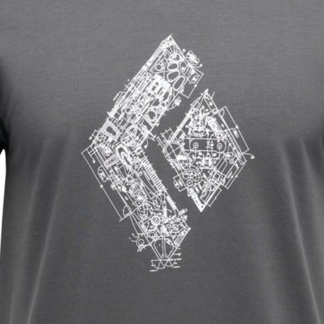 BLACK DIAMOND ENGINEERED DIAMOND TEE Anthracite
