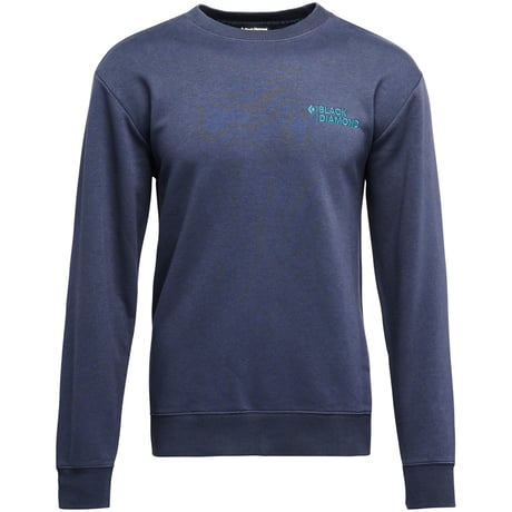 BLACK DIAMOND MINI STACKED CREWNECK Cnarcoal