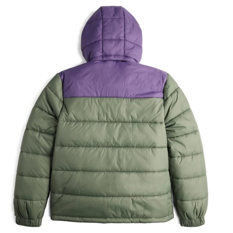 TOPO DESIGNS RETRO RIDGE PUFFER JACKET Beetle/Loganberry
