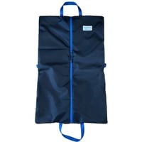 KAZAHANA FLAT BAG Black X Blue Zipper