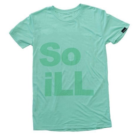 SOILL  STACKED LOGO TEE Seaform