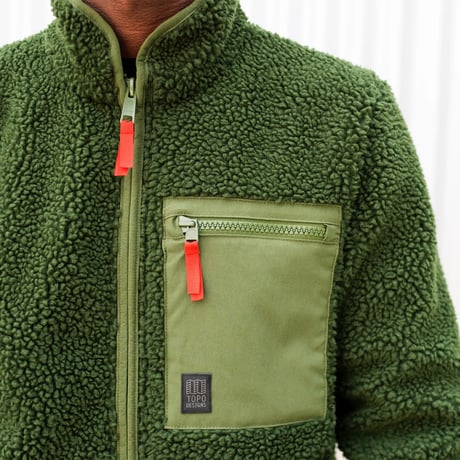 TOPO DESIGNS SHERPA JACKET - MEN'S Olive