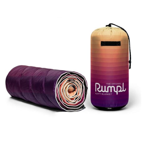 RUMPL ORIGINAL PUFFY BLANKET  Dawn Pixel Fade