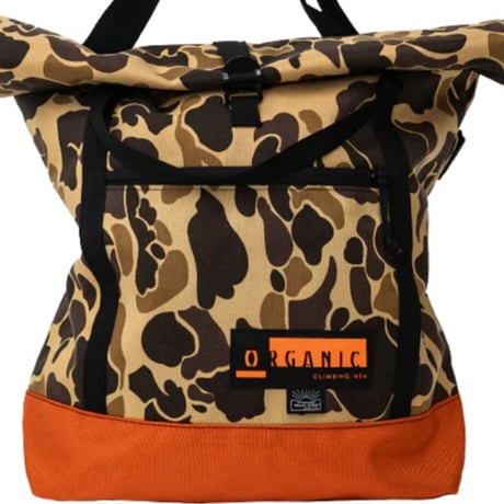 ORGANIC CLIMBING Boulder Roll Tote Duck Hunter x Blaze