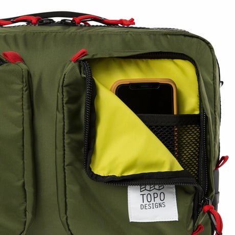 TOPO DESIGNS GLOBAL BRIEFCASE Desert Palm/Pond Blue