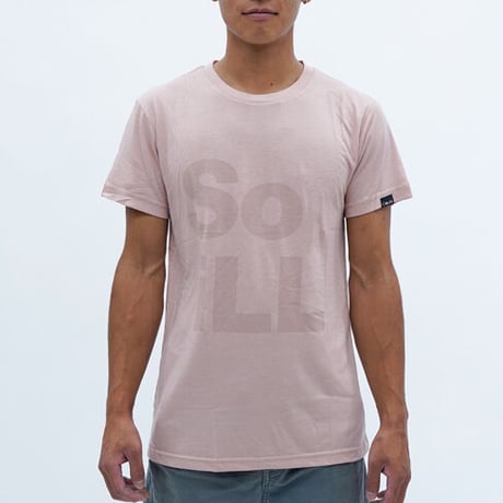 SOILL  STACKED LOGO TEE Pink