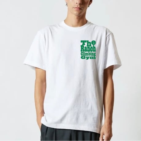 THE RANCH GYM LOGO T-SHIRT UA5001 White/Forest Green