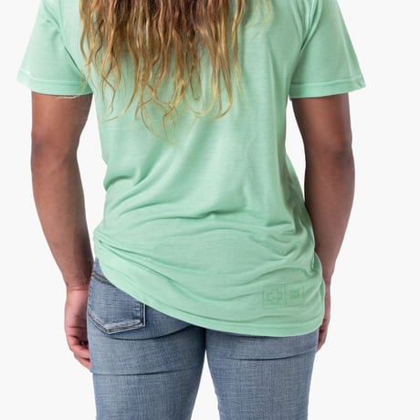 SOILL  STACKED LOGO TEE Seaform