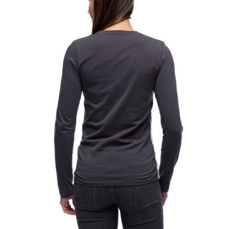 BLACK DIAMOND LONG SLEEVE CAMPUS TEE Wood Nickel Heather/Carbon/Black Heather