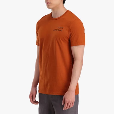 TOPO DESIGNS CAMP LOGO TEE - MEN'S Clay