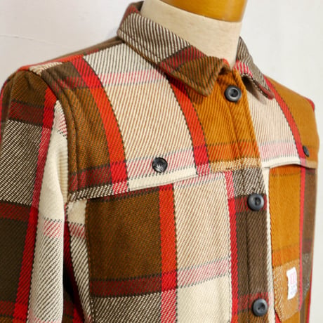 TOPO DESIGNS MOUNTAIN SHIRT JACKET - WOMEN'S Brown / Natural Plaid