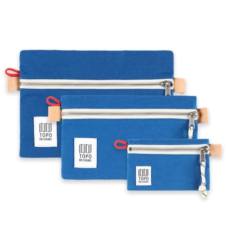 TOPO DESIGNS ACCESSORY BAG-M  Canvas Blue
