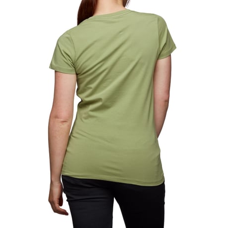BLACK DIAMOND BIG WALL TEE  - WOMEN'S Green tea