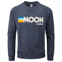 MOON CLIMBING  Mens MC Crew Neck Sweat Shirt Sand  Indigo