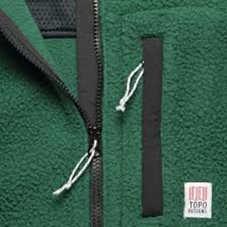 TOPO DESIGNS MOUNTAIN FLEECE PULLOVER - MEN'S Forest