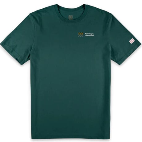 TOPO DESIGNS STRATA MAP TEE - MEN'S Forest